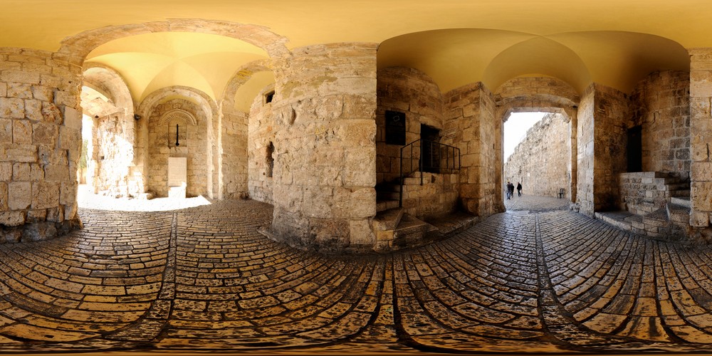 פנים שער ציון, סיור וירטואלי בירושלים 360